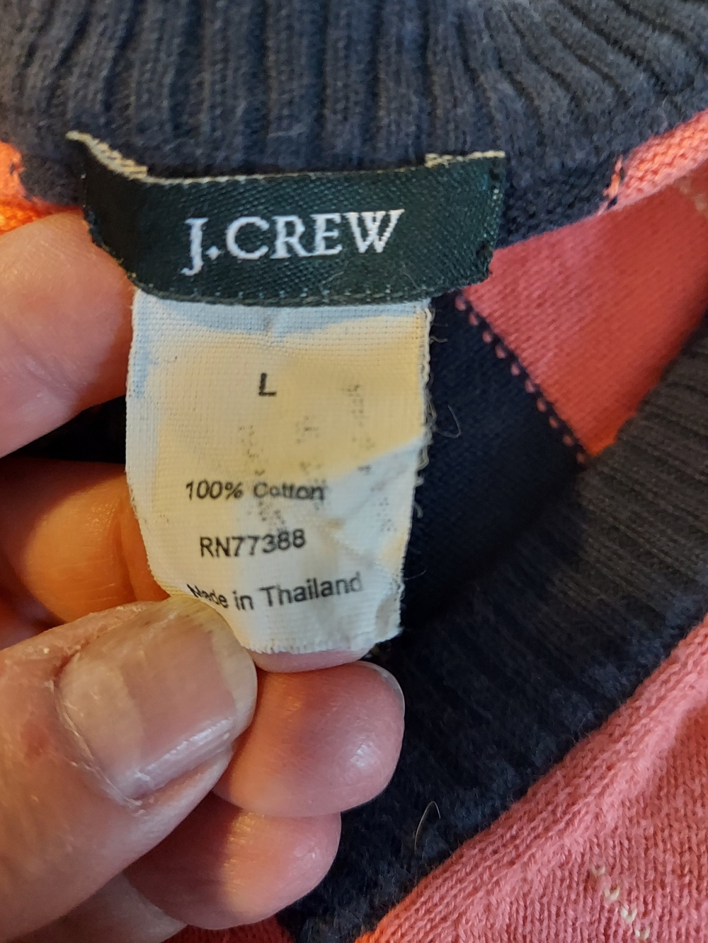 J.Crew Vintage Preppy Argyle Knit V-Neck Sweater Vest - Picture 3 of 6